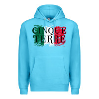 Ocean Blue cinque terre italy travel distressed t shirt Premium Hoodie - longCreatives
