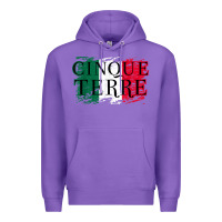 Purple cinque terre italy travel distressed t shirt Premium Hoodie - longCreatives