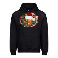 Black christmas heifer Urban Hoodie - AdoDesignShop