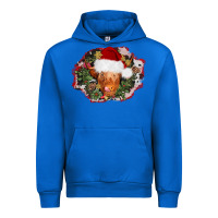 Cobalt christmas heifer Urban Hoodie - AdoDesignShop