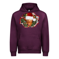 Mauve Wine christmas heifer Urban Hoodie - AdoDesignShop