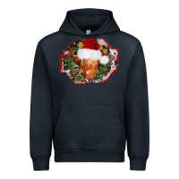 Navy christmas heifer Urban Hoodie - AdoDesignShop