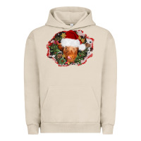 Pigment French Oak christmas heifer Urban Hoodie - AdoDesignShop