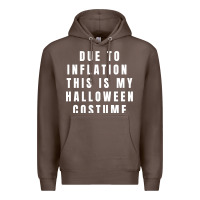 Coffee due to inflation, this is my halloween costume pullover Premium Hoodie - longCreatives