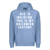 Colony Blue due to inflation, this is my halloween costume pullover Premium Hoodie - longCreatives