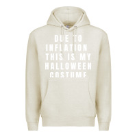 Oatmeal Heather due to inflation, this is my halloween costume pullover Premium Hoodie - longCreatives