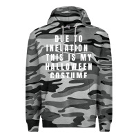 Slate Camo due to inflation, this is my halloween costume pullover Premium Hoodie - longCreatives