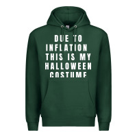 Sports Green due to inflation, this is my halloween costume pullover Premium Hoodie - longCreatives