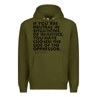 Army Green human rights quote protest political Premium Hoodie - longCreatives