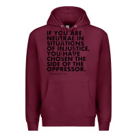Burgundy human rights quote protest political Premium Hoodie - longCreatives