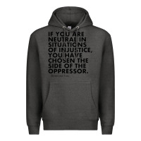 Charcoal Heather human rights quote protest political Premium Hoodie - longCreatives