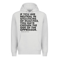 Dove Grey human rights quote protest political Premium Hoodie - longCreatives