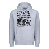 Heather Grey human rights quote protest political Premium Hoodie - longCreatives