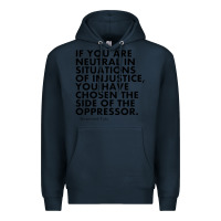 Navy human rights quote protest political Premium Hoodie - longCreatives