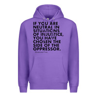 Purple human rights quote protest political Premium Hoodie - longCreatives