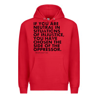 Red human rights quote protest political Premium Hoodie - longCreatives