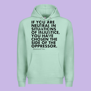 Human Rights Quote Protest Political Premium Hoodie Designed By Longcreatives