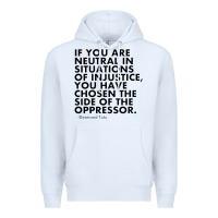 White human rights quote protest political Premium Hoodie - longCreatives