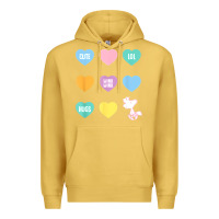 Antique Gold peanuts valentine candy heart Premium Hoodie - longCreatives
