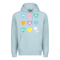 Blue Mist peanuts valentine candy heart Premium Hoodie - longCreatives