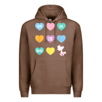 Chestnut peanuts valentine candy heart Premium Hoodie - longCreatives