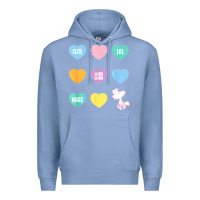 Colony Blue peanuts valentine candy heart Premium Hoodie - longCreatives