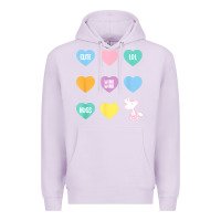 Lilac peanuts valentine candy heart Premium Hoodie - longCreatives