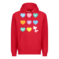 Red peanuts valentine candy heart Premium Hoodie - longCreatives