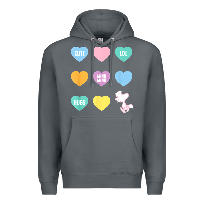 Peanuts Valentine Candy Heart Premium Hoodie by longCreatives | Teevron
