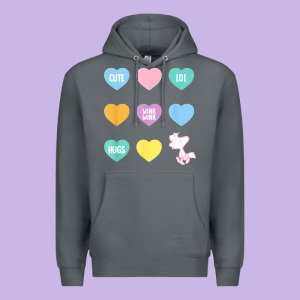 Peanuts Valentine Candy Heart Premium Hoodie Designed By Longcreatives