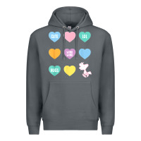Rock peanuts valentine candy heart Premium Hoodie - longCreatives