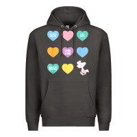Smoke peanuts valentine candy heart Premium Hoodie - longCreatives