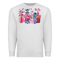 Oatmeal Heather breast cancer stitch coffee cups Premium Sweatshirt - AdoDesignShop