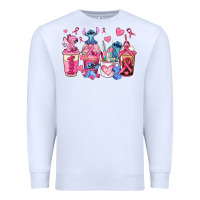White breast cancer stitch coffee cups Premium Sweatshirt - AdoDesignShop