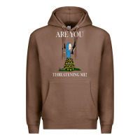 Chestnut Are You Threatening Me Funny Cartoon Halloween Premium Hoodie - longCreatives