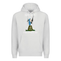 Dove Grey Are You Threatening Me Funny Cartoon Halloween Premium Hoodie - longCreatives
