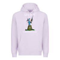 Lilac Are You Threatening Me Funny Cartoon Halloween Premium Hoodie - longCreatives