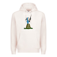 Pale Pink Are You Threatening Me Funny Cartoon Halloween Premium Hoodie - longCreatives