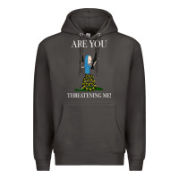 Smoke Are You Threatening Me Funny Cartoon Halloween Premium Hoodie - longCreatives