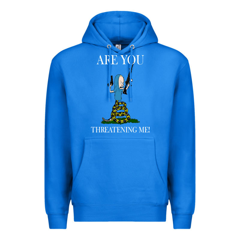 Are You Threatening Me Funny Cartoon Halloween Premium Hoodie by longCreatives | Teevron