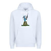 White Are You Threatening Me Funny Cartoon Halloween Premium Hoodie - longCreatives