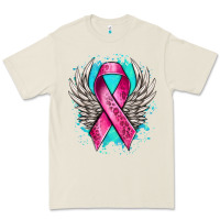 Bone cancer ribbon with angel wings Premium Tee - NancyCooperArtShop