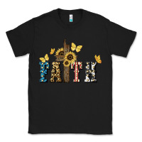 Black Faith USA sunflower 4th of july Classic Tee - HowdyJamesFarm
