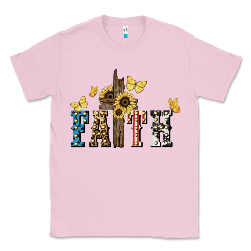 Faith Usa Sunflower 4th Of July Classic Tee by HowdyJamesFarm | Teevron