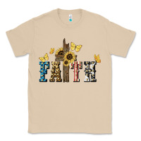 Mushroom Faith USA sunflower 4th of july Classic Tee - HowdyJamesFarm
