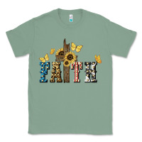 Sage Faith USA sunflower 4th of july Classic Tee - HowdyJamesFarm