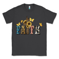 Smoke Faith USA sunflower 4th of july Classic Tee - HowdyJamesFarm