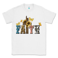 White Faith USA sunflower 4th of july Classic Tee - HowdyJamesFarm