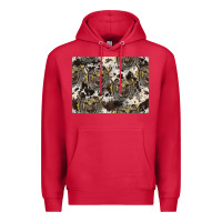 Cardinal Longhorn Pattern Premium Hoodie - CowhideDigitalArt