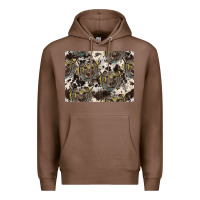 Chestnut Longhorn Pattern Premium Hoodie - CowhideDigitalArt